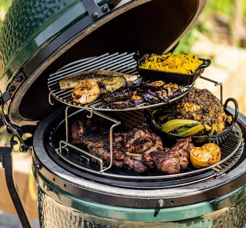 Big Green Egg Large Ceramic Charcoal Grill with ConvEGGtor