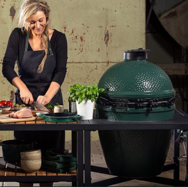 Big Green Egg Large Ceramic Charcoal Grill with ConvEGGtor