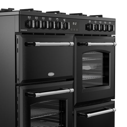 Belling Farmhouse 100DF 100cm Dual Fuel Range Cooker Black