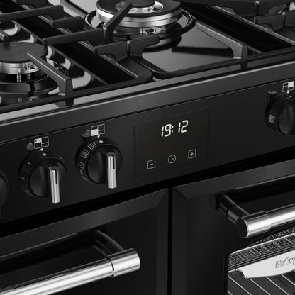 Belling Farmhouse 100DF 100cm Dual Fuel Range Cooker Black