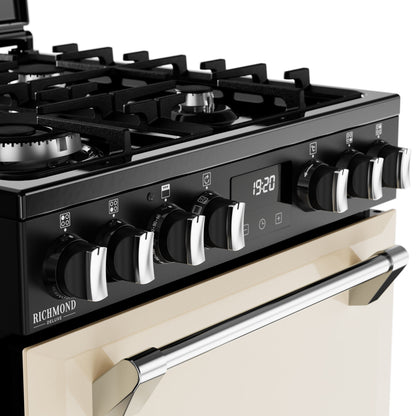 Stoves Richmond Deluxe 60DF Freestanding Dual Fuel Cooker Cream