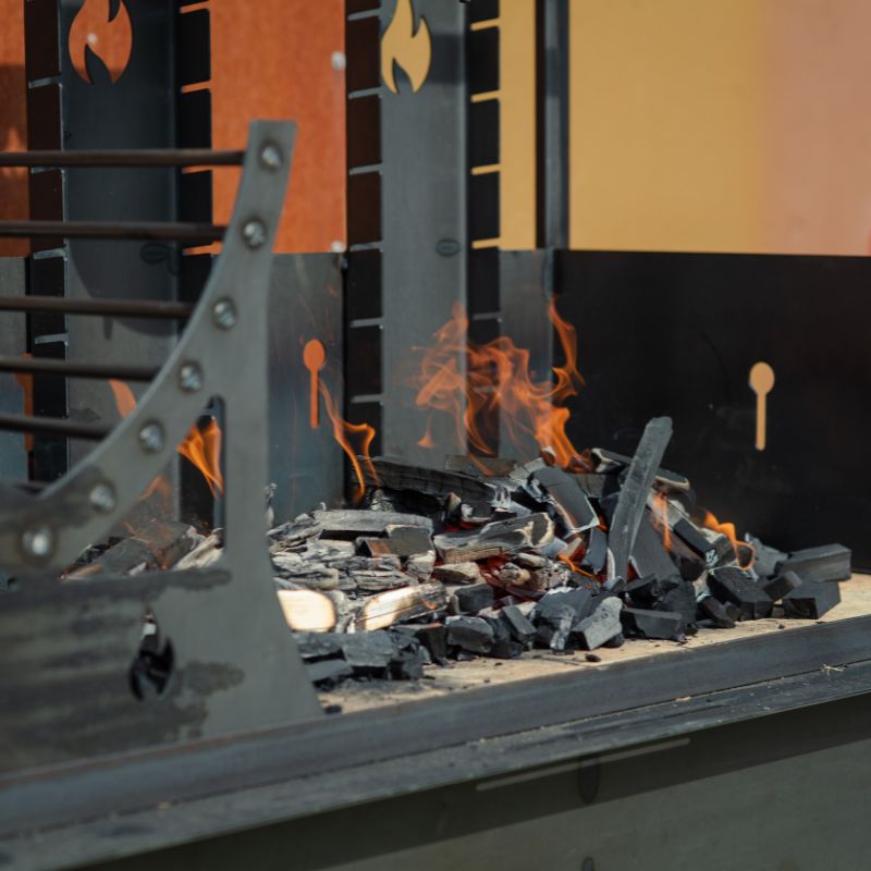 Firepits Asado Doble Charcoal BBQ Grill