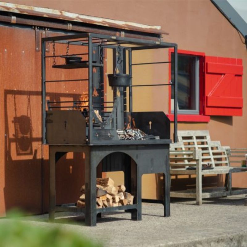 Firepits Asado Doble Charcoal BBQ Grill