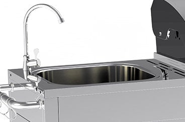 Cabinologist Texas Premium Outdoor Kitchen 4 Burner Gas BBQ Grill with Side Burner Stainless Steel