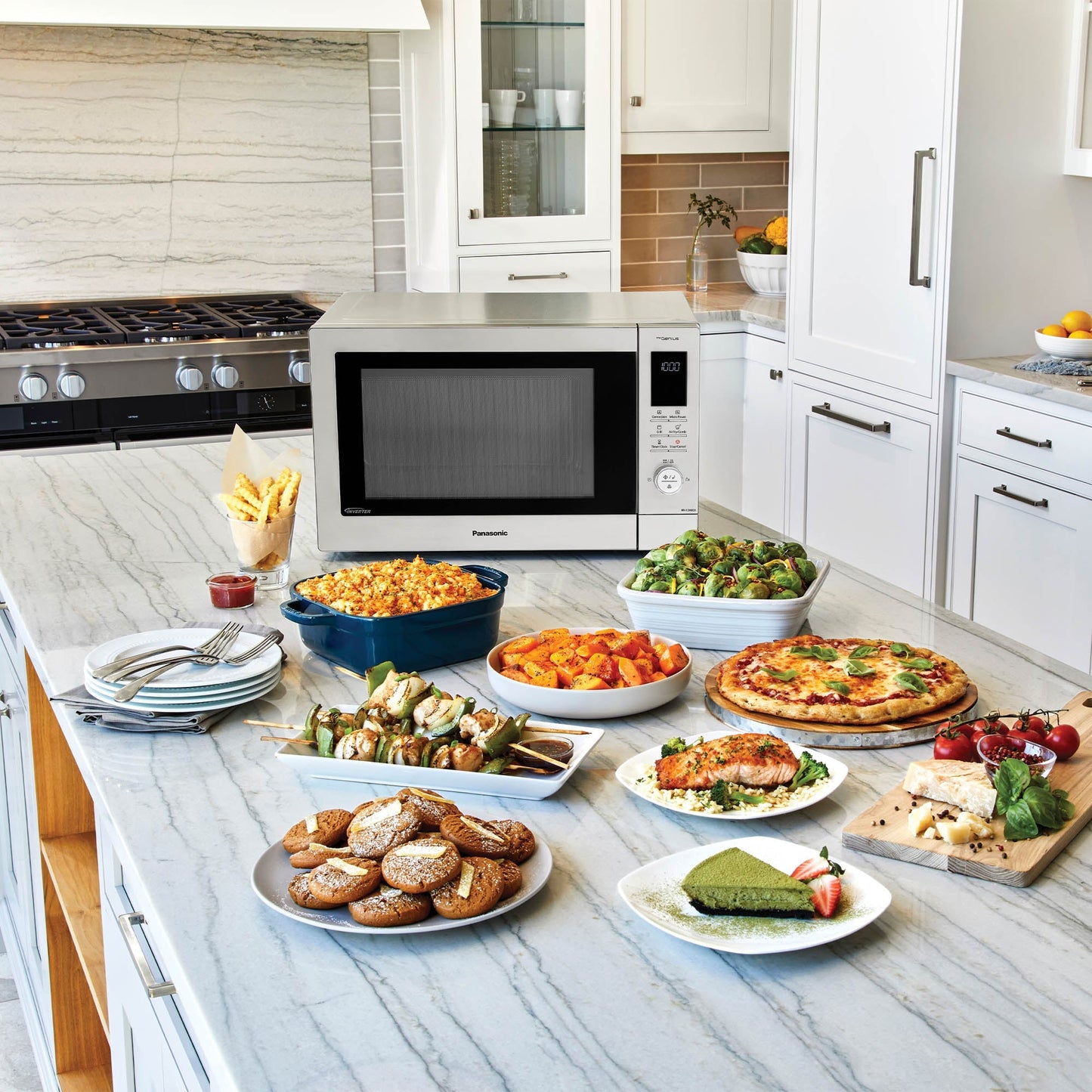 Panasonic 4-in-1 Air Fryer Combination Microwave Stainless Steel